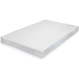 In And OutdoorMatch Holzbett Philip - mit Lattenrost und Matratze - 180 x 200 cm - weiß - hergestellt in der EU - verschleißfest - Weiß