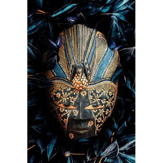 Aluminiumbild , Blau, Schwarz, Goldfarben, Dunkelblau , Metall, Kunststoff , 98x148 cm , Bilder & Rahmen, Bilder, Aluminium-Bilder