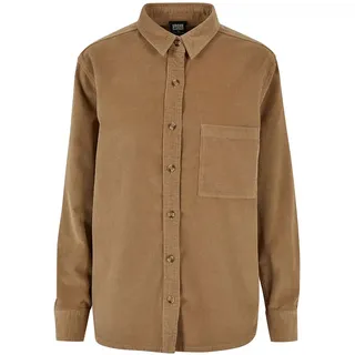 Urban Classics Corduroy Oversized Langarmhemd - Warm Sand - 5XL