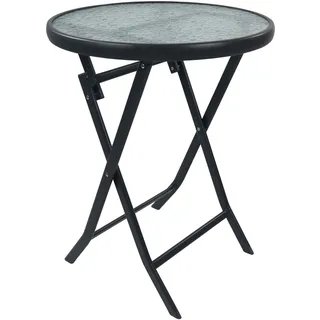 VCM Bistrotisch Ø 55 x 75 cm Rot/Schwarz