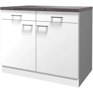 Flex-Well Unterschrank Lucca 100 x 85 x 60 cm Weiß
