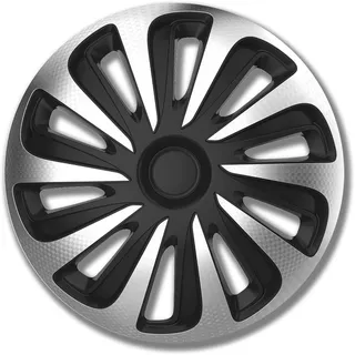 PETEX RB553517 Wheel Trim Set 17 Kaliber Schwarz Silber Radkappen Radkappen