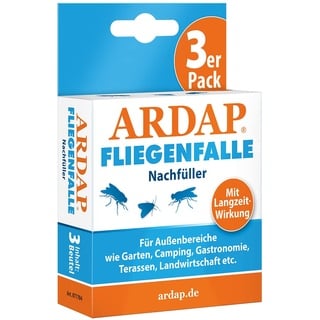 ARDAP Fliegenfallen-Nachfüller, Für Außen wirkt mehrere Monate, 3 Stück