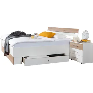WIMEX Stauraumbett »Cheep« mit LED-Beleuchtung und Schubkästen, weiß