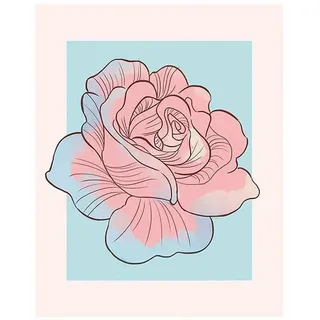 Komar Bild »Cinderella Rose« Disney 1 Stk. tlg. Wandbild zur Dekoration im Kinderzimmer - ohne Rahmen, bunt