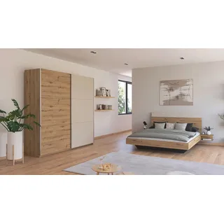 Rauch Schlafzimmer-Set »Monza« mit Schwebetürenschrank Breite 218 cm, Bettanlage in 2 Breiten, braun