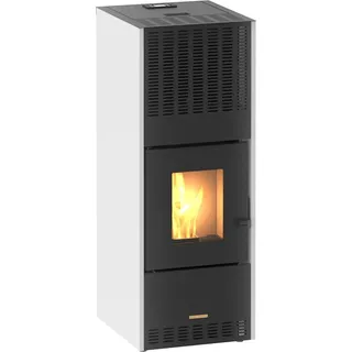 Blaze Pelletofen Leo Metall Weiß 10 kW