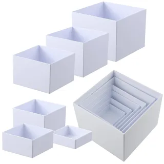 quiodok 6 Stück Tortenständer Cube, Cupcake Ständer, Buffet Ständer Hohlen Böden, Wiederverwendbar Etagere Weiß, Display Organizer für Hochzeiten, Geburtstag, Party-Dekoration