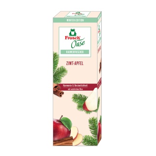 Frosch Raumerfrischer Oase Zimt-Apfel, Harmonischer Raumduft mit besinnlichen Ölen, Füllmenge: 90 ml