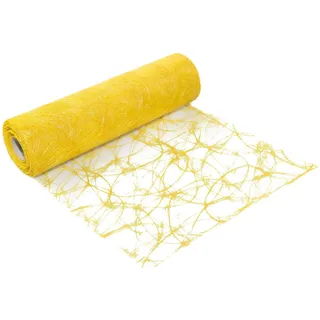 Sizoweb Tischläufer in unterschiedlichen Farben, 30 cm breit, 5 oder 20 m lang 5,0 m sonnenblumengelb 8320