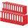 Original Falken 20er Pack PP-Color Kunststoff-Ordner. Made in Germany. 8 cm breit DIN A4 rot Ringordner Vegan Aktenordner Briefordner Büroordner Plastikordner Schlitzordner