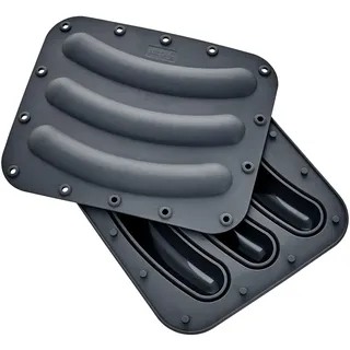LURCH Wursti-Maker Size L 2er Set iron grey zur Herstellung von 6 vegetarischen oder veganen Bratwürsten aus 100% BPA-freiem Platin Silikon