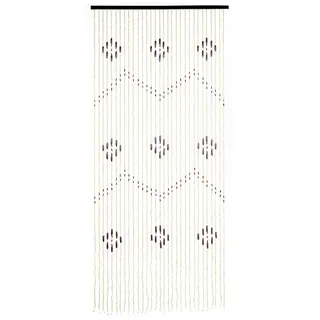 Insektenschutz-Vorhang MAXIMEX "Türvorhang - Holzperlen", weiß, neutral, B:90cm H:200cm, Insektenschutzgitter, Insektenschutz-Vorhang, Insekten- und Sichtschutz aus Bambus, für Balkon oder Terrasse