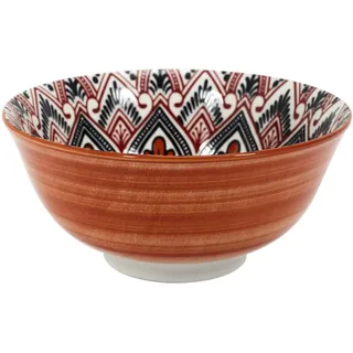 HOME DECO FACTORY Deko-Schale Mandala 570 ml Praktisch Bunt | Keramik, Deko-Schale, Mandala-Muster, 570 ml, elegantes buntes Design, Zuhause, Mahlzeiten, mehrfarbig