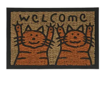 Relaxdays Kokos 60 x 40 cm Orange/Natur