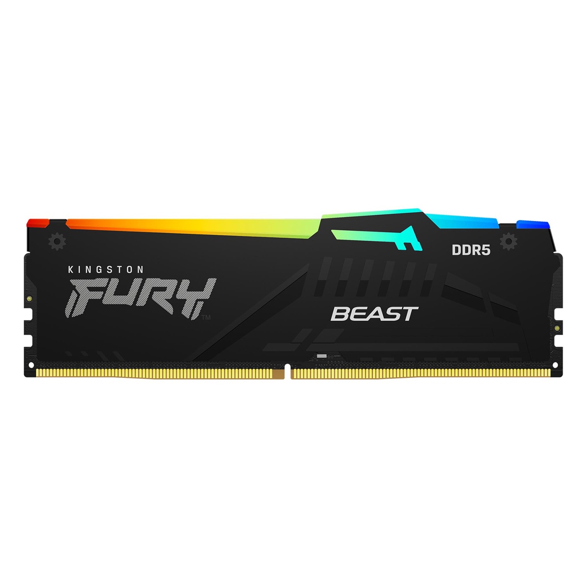 Bild von FURY Beast RGB schwarz DIMM Kit 32GB, DDR5-6000, CL36-38-38, on-die ECC (KF560C36BBEAK2-32)