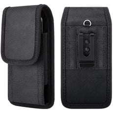 Handy Gürteltasche Gürtel Smartphone Handytasche mit Gürtelclip Kompatibel Smartphones mit 5,2 bis 6 Zoll Schwarz