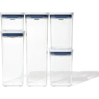 Oxo POP-Vorratsdosen Set transparent 0,4 l 5-teilig