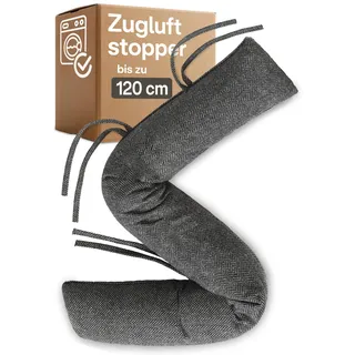 Praknu Zugluftstopper für Türen & Fenster 120 cm – Türdichtung unten lang