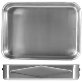Rechteckige Backform Aus Edelstahl Für Zuhause 35x25 548106 Grau Pinti Inox