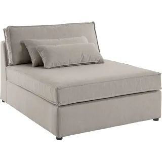 OTTO home Couch Baumwolle/Polyester/Leinen 1-Sitzer Beige