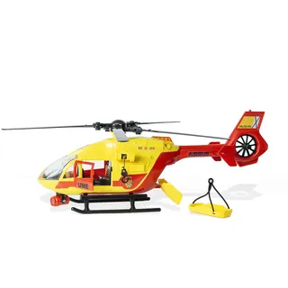 DICKIE Toys - UME Rettungshubschrauber 36cm, Spielzeug Hubschrauber, Propeller an Seil, Licht und Ton, Trage, Spielzeug Kinder Mädchen ab 3 Jahren (203716024SI5)