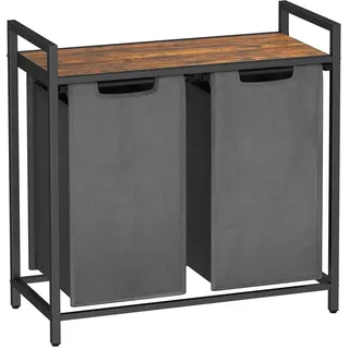VASAGLE Wäschekorb ca. 73x72x33 cm Grau,