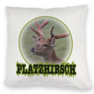 speecheese Kuschelkissen Platzhirsch mit Hirsch Motiv um das Wohnzimmer | ein besonderes zu dekorieren