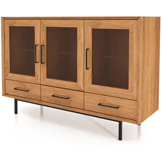 byoak Sideboard Leon Wildeiche , Holz , Echtholz,Eiche , 144x95x45 cm , Kleinmöbel, Kommoden, Sideboards