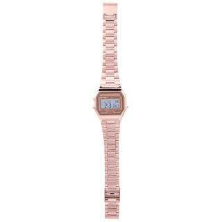 Tbest Uhr Damen, Digitaluhr Damen,Alte Digitaluhr,Vintage Rosa,B640Wc,Ceas Damen,Digital Armbanduhr Digital Led Back Light Electronic Edelstahl Strap Watch Rec Armbanduhr Rose Gold (Roségold)