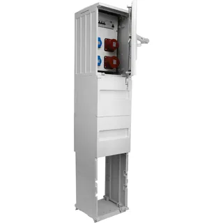 Doktorvolt Stromverteiler auf Fundament 16A 32A CEE Baustromverteiler Fi-Schalter LS-schalter Schuko Doktorvolt DV-5572-D