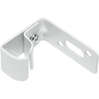 GARDINIA Wandträger für U-Laufschienen, 2 Stück, Metall, Weiß, 128, Nicht zutreffend