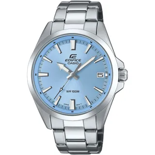 Casio Edifice Herrenuhr Stahl/Hellblau