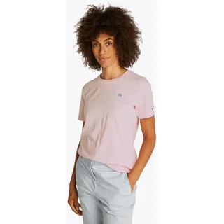 Tommy Hilfiger Contrast Flag Regular Fit Kurzarm-T-Shirt Light Pink L