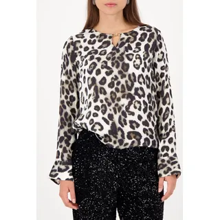 Monari Bluse Satin Leodruck Mehrfarbig 34