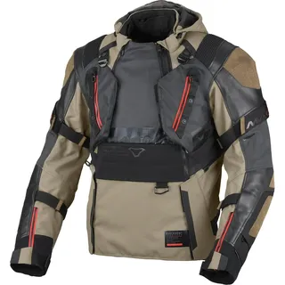 Macna Tryton Textiljacke wasserdicht Schwarz 3XL
