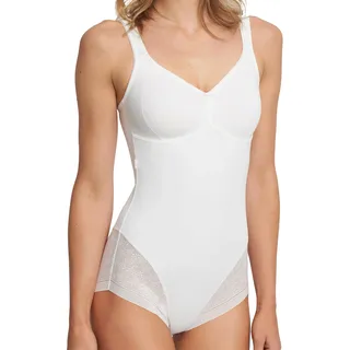 Susa Body ohne Bügel Milano I Body Shapewear Damen I Frauen Mieder I Softer Bodysuit mit Powerlace Spitze I Formt deutlich Taille, Bauch und Po