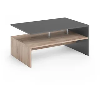 Vicco Couchtisch Amato, in Anthrazit Sandeiche - Wohnzimmer Sofatisch Kaffeetisch