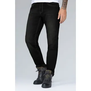 Camp David Loose-fit-Jeans »CO:NO« mit markanten Nähten und Stretch, schwarz