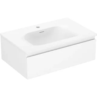 Mexen Orio Badezimmerunterschrank 70 cm mit Waschbecken Vela, 1 Schublade, weiß matt - 91A10-07023-1-BF01-W23M01 - Weiß