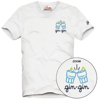MC2 Saint Barth Portofino MAN Cotton T-shrt With Front Print/Emb gin gin 01n emb (04379L) L