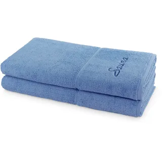 Pearl Saunatuch 80 x 200 cm blau 2 St.