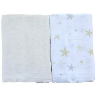 MI CASA Paño Baby Stars Natur 100Percentalg Set 3