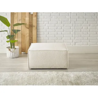 OTTO home Hocker FINNLEY Cord 80 x 42 x 80 cm Weiß