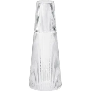 Stelton Pilastro carafe with glass 1 l (x-507), Serviergefässe, Transparent