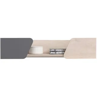 Deine Möbel 24 Kinder-Wandregal Darla D13 110/25/33 Eiche/Anthrazit , Sonoma Eiche, Anthrazit , Holzwerkstoff , 110x33x25 cm , Wohnzimmer, Regale, Wandregale