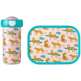 Mepal »Brotdose + Verschlussbecher Campus 300 ml + 700 ml 2er Set« beige (leopard), Lebensmittelaufbewahrungsbehälter, Lunchbox