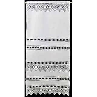 HOSSNER - ART OF HOME DECO Scheibengardine »Spitzingsee« Stangendurchzug 1 Stk. tlg., beige