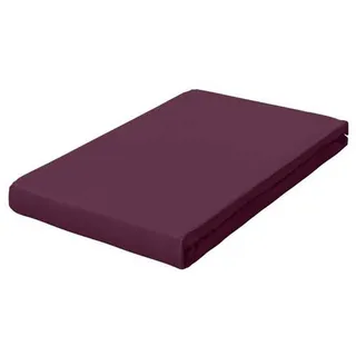 Pure Topper Baumwolle 180 x 200 - 200 x 220 cm purple deep