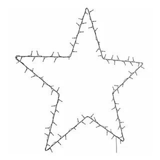 vidaXL Weihnachtsbeleuchtung Stern-Silhouette 115 LEDs Warmweiß